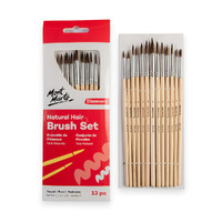Mont Marte Discovery Natural Hair Round Brush Set 13pc- alt image 1