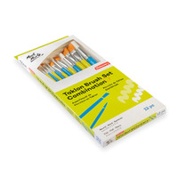 Mont Marte Discovery Taklon Brush Combination Set 12pc- alt image 1