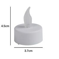 Battery Operated Tealights Small Candles Warm White - 4 Pack- alt image 1