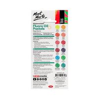 Mont Marte Watersoluble Fluoro Oil Pastels 12pc- alt image 1