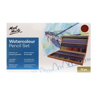 Mont Marte Premium Watercolour Pencils 72 Piece In Wooden Box- alt image 1
