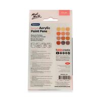 Mont Marte Signature Acrylic Paint Marker Set - Broad Tip 12pc - Skin Tones- alt image 1