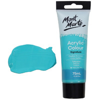 Mont Marte Signature Acrylic Paint 75ml Tube - Turquoise- alt image 1