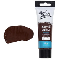 Mont Marte Signature Acrylic Paint 75ml Tube - Burnt Umber- alt image 1