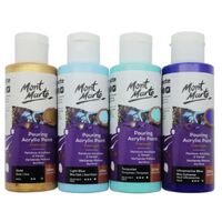 Mont Marte Premium Pouring Acrylic Paint 120ml 4pc Set - Golden Beach- alt image 1