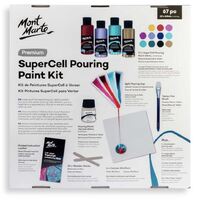 Mont Marte Premium SuperCell Pouring Paint Kit 67pc- alt image 1