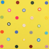 Buttons 6mm Mini Round 100 Pack - Assorted Colours- alt image 1