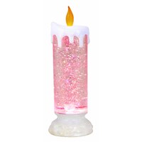 Colour Changing LED Glitter Swirl Candle- alt image 1