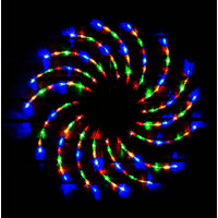 Christmas LED Spinner Rainbow Multicolour 50cm- alt image 1