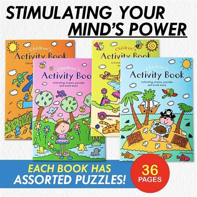 Children's Activity Book with Colouring, Mazes, Puzzles and Much More - Randomly Selected- alt image 2