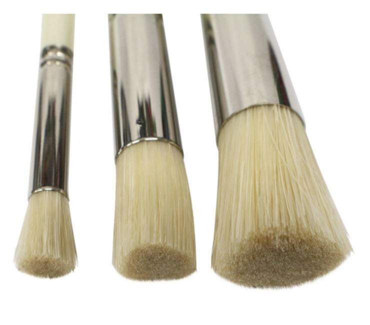 Mont Marte Paint Brush Set - Professional Stencil Brush 3pc- alt image 2