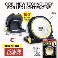 Foldable Compact COB LED Work Light with Magnet Handle- alt image 2