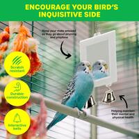 Rectangular Bird Cage Mirror- alt image 2