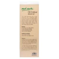 Mont Marte Paint Brush Set - Oil Brushes In Wooden Box 7pc- alt image 2