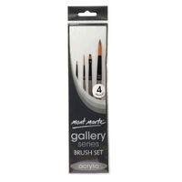 Mont Marte Gallery Series Paint Brush Set - Acrylic 4pc- alt image 2