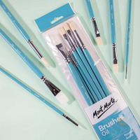 Mont Marte Gallery Series Paint Brush Set - Oil 6pc- alt image 2