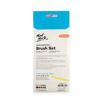 Mont Marte Discovery Natural Hair Flat Angle Brush Set 13pc- alt image 2