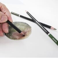 Mont Marte Watersoluble Earth Tones Coloured Graphite Pencils 12pc- alt image 2