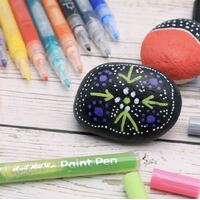 Mont Marte Signature Acrylic Paint Pens Broad Tip 3mm 12pc For Rock Painting- alt image 2