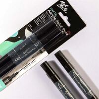 Mont Marte Acrylic Paint Pens Dual Tip Black 2pc- alt image 2