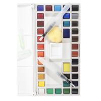 Mont Marte Premium Paint Set - Watercolour Half Pan w/Water Brush 40pc- alt image 2
