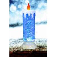 Colour Changing LED Glitter Swirl Candle- alt image 2
