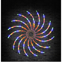 Christmas LED Spinner Rainbow Multicolour 50cm- alt image 2