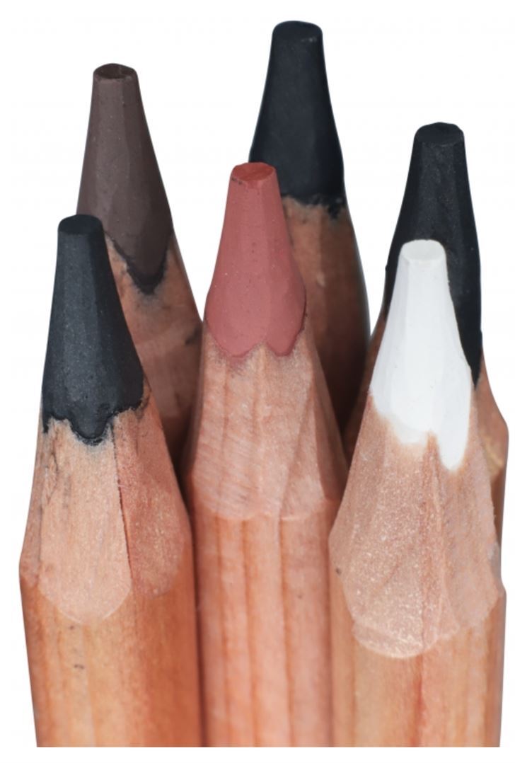Mont Marte Signature Coloured Charcoal Pencils 12pc- alt image 3