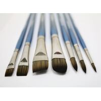 Mont Marte Paint Brush Set - Oil Brushes In Wooden Box 7pc- alt image 3