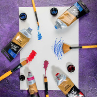 Mont Marte Gallery Series Paint Brush Set - Acrylic 4pc- alt image 3