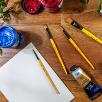 Mont Marte Gallery Series Paint Brush Set - Acrylic 4pc- alt image 3
