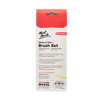 Mont Marte Discovery Natural Hair Round Brush Set 13pc- alt image 3