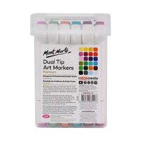 Mont Marte Premium Marker Set In Case - Dual Tip Alcohol Ink Art Markers 24pc- alt image 3