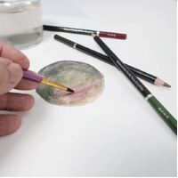 Mont Marte Watersoluble Earth Tones Coloured Graphite Pencils 12pc- alt image 3