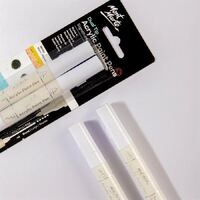 Mont Marte Acrylic Paint Pens Dual Tip White 2pc- alt image 3