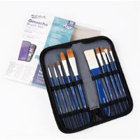 Mont Marte Signature Gouache Paint Brush Set - 11pc in Wallet- alt image 4