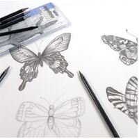 Mont Marte Woodless Graphite Pencils 6pc- alt image 4