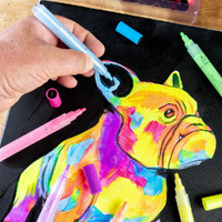 Mont Marte Acrylic Paint Pens Broad Tip Fluoro 6pc- alt image 4
