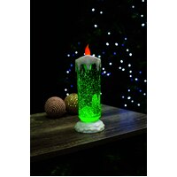 Colour Changing LED Glitter Swirl Candle- alt image 4