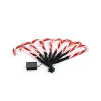 Solar 8 Pack Candy Cane Path LED Outdoor Lights- alt image 4