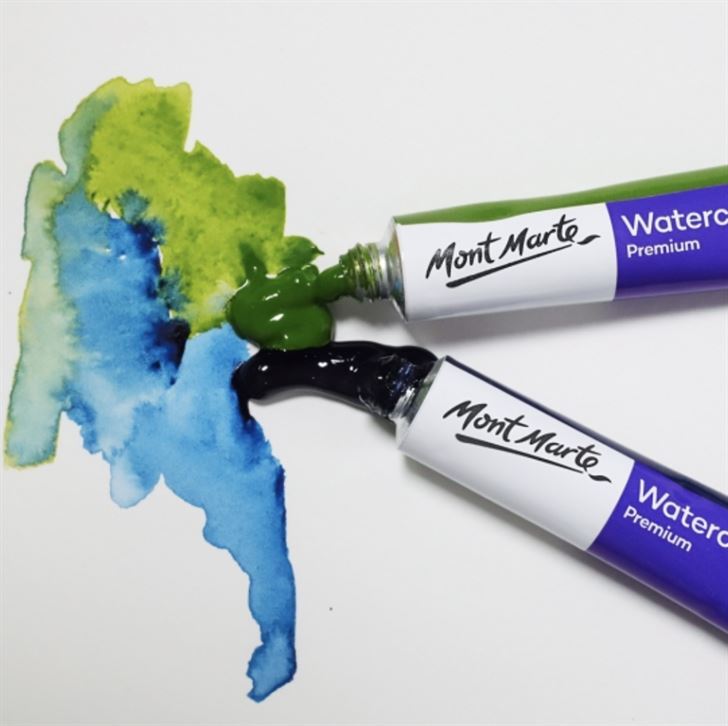 Mont Marte Premium Paint Set - Watercolour Paint 12pc x 8ml- alt image 5
