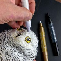 Mont Marte Acrylic Paint Pens Dual Tip White 2pc- alt image 5