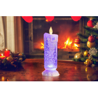 Colour Changing LED Glitter Swirl Candle- alt image 5