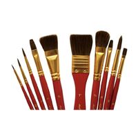 Mont Marte Signature Paint Brush Set - Watercolour Mixed Bristle In Wallet 11pc- alt image 6