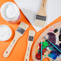 Mont Marte Paint Brush Set - Gesso Brush 3pc Sizes 2, 4, 6- alt image 6