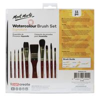 Mont Marte Signature Paint Brush Set - Watercolour Mixed Bristle In Wallet 11pc- alt image 7