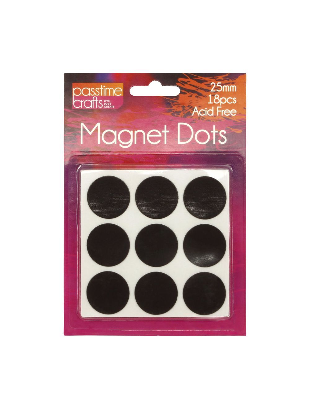 Dots 2.5mm with Adhesive 18pcs Cheap Craft Supplies Online