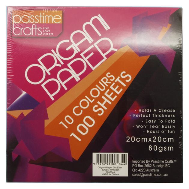 Origami Paper 20x20cm 80GSM 100 Pack- main image