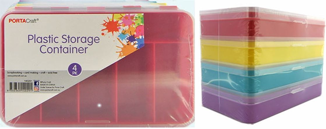 Craft 4pk Storage Box -145 x 90 x 30mm (6 Compartments)- main image