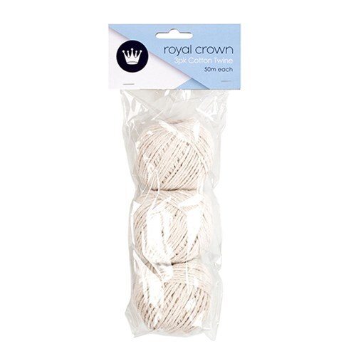 3 Pack Cotton Twine 50m Each- main image